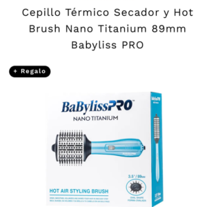cepillo térmico secador hot brush nano titanium 89mm