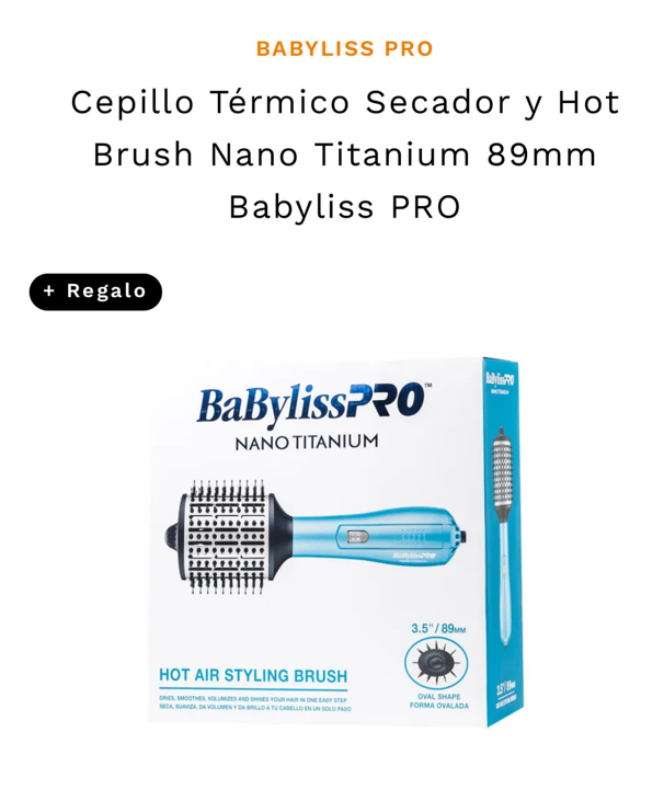 cepillo térmico secador hot brush nano titanium 89mm cepillo térmico secador hot brush nano titanium 89mm