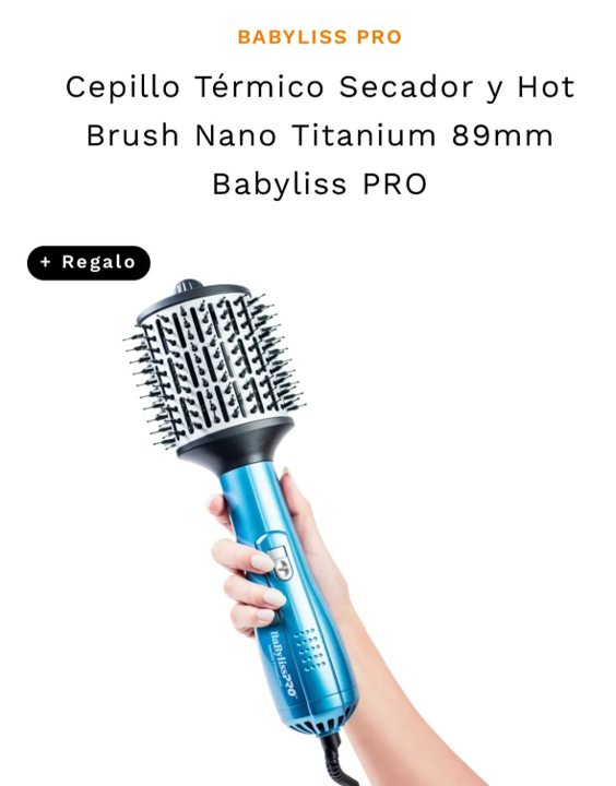 cepillo térmico secador hot brush nano titanium 89mm cepillo térmico secador hot brush nano titanium 89mm