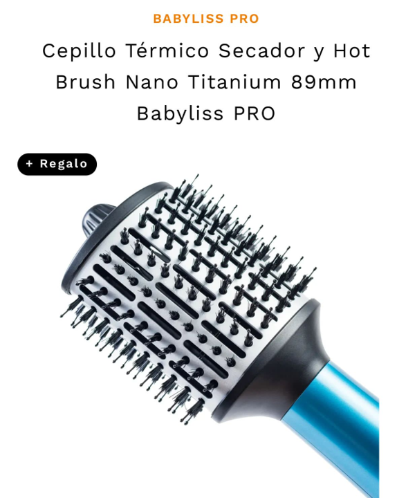 cepillo térmico secador hot brush nano titanium 89mm cepillo térmico secador hot brush nano titanium 89mm