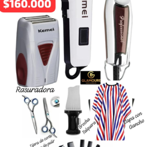 combo kemei inicial el set ideal para futuros barberos