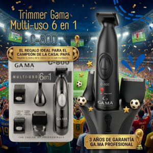 Multi-Grooming GA.MA C-800 Multi-uso 6 en 1: El Kit Completo del Campeón